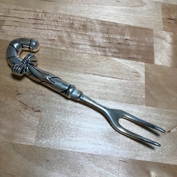 Vintage Wallace Silversmiths Silver Plated Holiday Christmas Candy Cane Fork - Picture 3 of 6